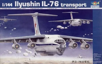 03901 1:144 rusijos (IL-76) transporto orlaivių Surinkimas modelis