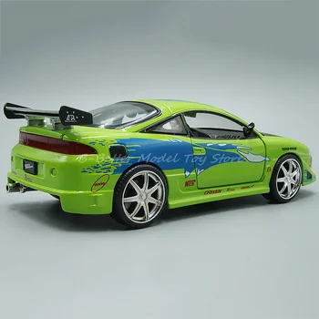 1:24 Diecast Automobilio Modelį Žaislas Brian s Eclipse Miniatiūriniai Transporto priemonės Replika Collector Edition