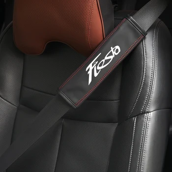 1 vnt. Automobilio Sėdynės Diržo apsaugos Apsaugoti pečių Automobilių Apdailos Dirželis Padas Ford Fiesta saugos Diržų Auto Interjero Aksesuarai 1