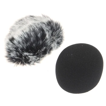 1 Vnt Furry Priekinio stiklo apsauginės ausinės Padengti Putų Mikrofonas, Vėjo Padengti Zoom H1 H1N