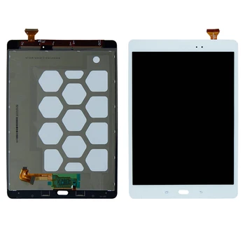 10.1 colių LCD Ekrano Matricos Jutiklinis Ekranas skaitmeninis keitiklis komplektuojami su Rėmo Samsung Galaxy Tab 9.7 SM-T550 T550 T551 T555 0