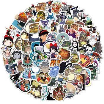 10/50/100vnt/Set Hayao Miyazaki Anime Lipdukai Animacinių filmų Grafiti Lipdukai 