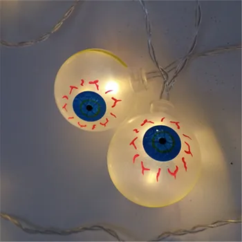 10 LED Kabinti Helovinas Moliūgų Dekoro/Dvasios/Spider/Kaukolė LED String Šviesos Žibintai Lempa 