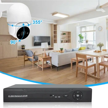 1080P PTZ Kamera HAINAUT Lauko Analoginis CCTV Kameros, Namų Apsaugos Sistema, IP66 atspari Vandeniui Infraraudonųjų spindulių Naktinio Matymo Stebėjimo Kamerą 2
