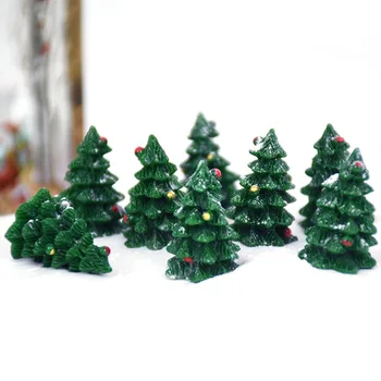 10vnt 18*27mm 3D Miniatiūrų Kalėdų Medžio Pasakų Sodo Reikmenys 
