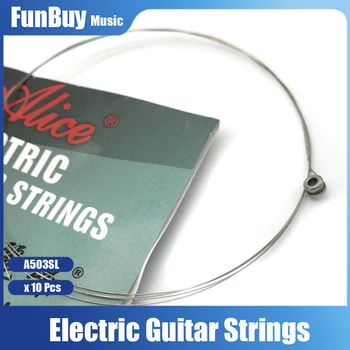 10vnt Alice Elektros Guitarra String A503SL .009 colių .23 mm 1 1 Aukštas E Pirmą Eilutę Elektrinė Gitara