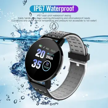 119 Smart Žiūrėti 1.44 Colių Ekranas Fitneso Smartwatch 
