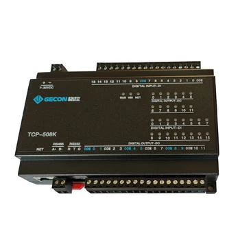 12-kanalo relinis išėjimas, 16 kanalų skaitmeninis įėjimas, RJ45 Ethernet Modbus TCP valdiklį, suderinamą su RS485+232