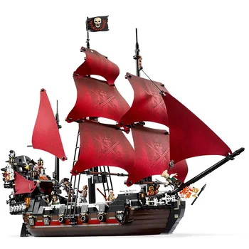 1207PCS Karibų jūros Piratai Blokai Žaislai Modelis Suderinamas su Black Pearl Laivo Plytų Žaislai Vaikams Berniukams 2