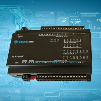 12DO Relės Išėjimo 16DI Perjungti Įvesties RJ45 Ethernet TCP Modulis Modbus duomenų Valdytojo / 508K Ethernet 485 232 0