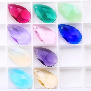 13x22mm Opal spalvos 6106 Kriaušės formos Pakabukas Austrija stiklo karoliukų, kristalų, cirkonio kristalų lašas pakabukas cirkonio pakabukai už