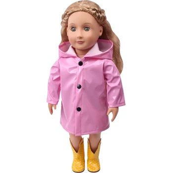 18 Colių Mergina Lėlės Suknelė Mielas Gražus Lietpaltis Amerikos Naujagimių Suknelė Kūdikių Žaislas Tinka 43 Cm Baby Doll, Atostogų Dovanų