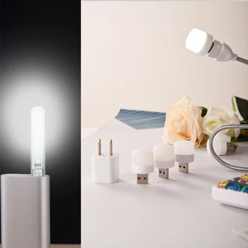 1Pc Mini USB Kempingas Šviesos Energijos Taupymo LED Prijungti Naktį Šviesos Lauko Elektros Banko Kempingas Žibintus, Avarinio Apšvietimo Lemputė