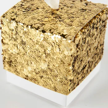 1pc naujų kūrybinių blizgučiai Dovanos Saldainių Dėžutė Glitters Aukso Blizgučiai Naudai Lauke didmeninė saldainių dėžutė gana saldus dėžučių Blizgučiai dėžutę 5