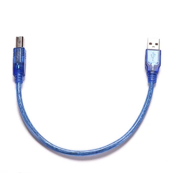 1Pcs Mėlyna 30CM 5Ft USB 2.0 USB Print Kabelis A Male B Male Spausdintuvo Laidas Laidas Laidas