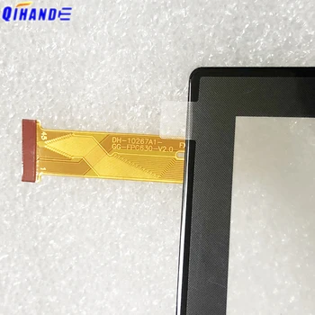 2.5 D DH-10267A1-GG-FPC630-V2.0 Tablet Jutiklinis Ekranas skaitmeninis keitiklis Stiklo Remonto Skydas DH-10267A1-GG-FPC630-V3.0 HZYCTP-102458 Jutiklis