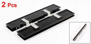 2 x Aliuminio Heatsink Jų Barstytuvas Radiatorius Aušinimo DDR RAM Atmintis 1