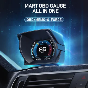 2022 NAUJAS OBD2+GPS+G-FORCE Heads Up Display Spidometras Protingas Gabaritas OBD2 Automobilių GPS Greičio Ekranas su Aplinkos Ligh