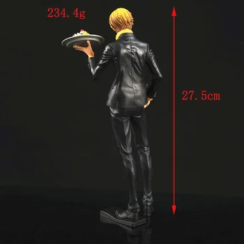 28CM Vienas Gabalas Veiksmų Skaičius, Anime Pav GK Roronoa Zoro Sanji Anime Statula Modelio Apdaila PVC Žaislas Dovana Vaikams Ornamentu Lėlės