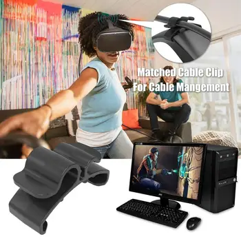 2VNT VR Kabelis Spaustuvai Laido Sagtys Duomenų Kabelis Oculus Quest 1/2 Nuorodą Standartas VR Ausines Laidas VR Priedai Kabelio laikiklis 1