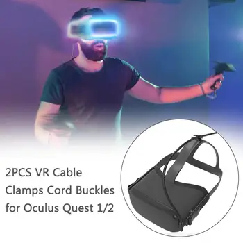 2VNT VR Kabelis Spaustuvai Laido Sagtys Duomenų Kabelis Oculus Quest 1/2 Nuorodą Standartas VR Ausines Laidas VR Priedai Kabelio laikiklis 3