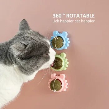 360 Pasukti Katžolių Ball Žaislas Katė Lyžis Gydyti Žaislai, Sveika Katė Saldainiai Lyžis Užkandis Klijų Valgomieji Naminių Kačių Interaktyvūs Žaislai