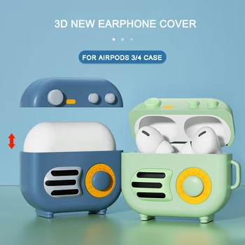 3D Animaciją, Ausinių Atveju Airpods 3 Atveju, Minkštas Permatomas Hearphone Padengti Obuolių Oro Ankščių Pro 3 Ausinių Atvejais Įkrovimo DĖŽUTĘ