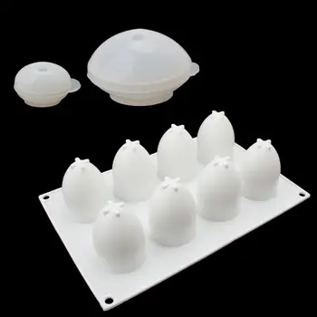 3D Velykų Kiaušinių Kepimo Forma Silikoninė Mousse Cake Epoksidine Derva, Liejimo Formos Pakabukas
