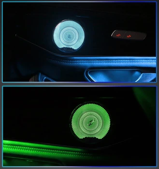 4Pcs/Set LED dienos Šviesos Audio Garso Garsiakalbio Dangtelis Mercedes-Benz E Klasė W213-2020 M. Apdaila Padengti Atveju Emblema Dangtis