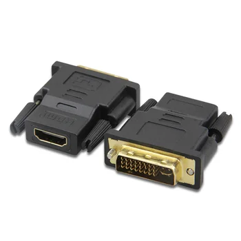 50Pcs DVI į HDMI Adapterį, Bi-directional DVI-D 24+1 Male HDMI Female Kabelio Jungtis Konverteris, skirtas Projektorius HDMI DVI 5