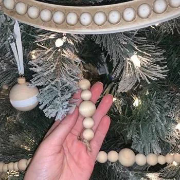 5vnt Medienos Granulių Puošyba, vestuvės kaime šiuolaikinės troba boho minimalistinio Kalėdų, Kalėdų Medžio namų stalo dekoracija dovanos