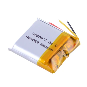 663032 650mAh, Li-ion Polymer Baterijos Pakeitimo Ląstelių Žaislų GPS MP3 MP4 PDA Smart Žiūrėti 3.7 v, Li-polimero Ličio Baterijos 2