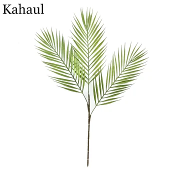 68cm Dirbtinis Atogrąžų Palmių Lapai Ilgai Medžio Šakos Žalios Namų Kambarį Miegamojo Dekoravimo Reikmenys, Plastikiniai Netikrą Augalai 1