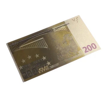 7pcs Eurų Banknotų Aukso Folija, Popieriaus, Pinigų, Amatų Kolekcija Pastaba Valiuta 1
