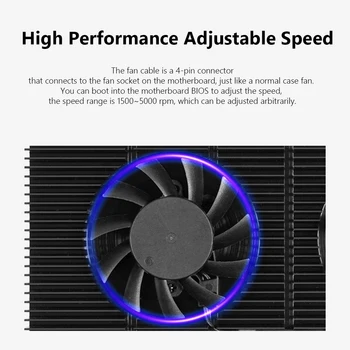 Aliuminio GPU Backplane Radiatorių už RTX 3090 3080 3070 Serijos Grafikos plokštė Heatsink Aušinimo Ventiliatorius PWM 180x90x15mm 1