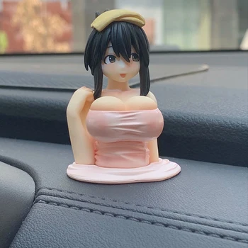 Anime Enoki Tomohide eyewater Kanako Ohno Krūtinės drebulys PVC Japonijos Veiksmų Skaičius, Žaislas, Automobilių Apdailos Suaugusiųjų Modelis Lėlės, Žaislai