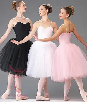 Aukštos kokybės Ilgas Suaugusių Vaikų Baleto Tutu Suknelė Šalių Praktika, Sijonai, Drabužių Mados, Šokio Kostiumai
