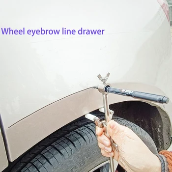 Automobilių ratų antakių lygiagrečiai scriber skardos dent repair priemonė nerūdijančio plieno medžiagos 0-20cm aukščio nešiojamų ir patvarus