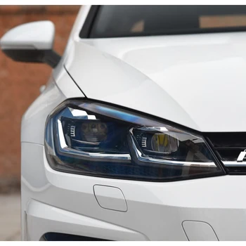 Automobilių Žibintų Dangtelis VW Golf MK7 GTI 2018 2019 2020 Dešinę/Kairę Pakeitimo PVC Umbra, skaidraus Lęšio Lempos Automobilių Reikmenys