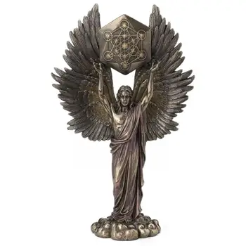 Bronzos Serafimas Šešių sparnuotas Angelas Su Kardu Ir Statula Didelis Statulos Namų Angelas Dervos Apdailos Žaltys Zhuge Liang