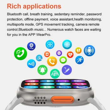 BYSL 2022 Naujas DT8 Ultra Smart Žiūrėti Serija 8 NFC Smartwatch Vyrai Moterys 