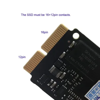 Cablecc CYSM PCI Express PCI-E 4X 2 M. NGFF M-Raktas į 2013 m. m. m Mac book SSD Konvertuoti Kortelę A1493 A1502 A1465 A1466