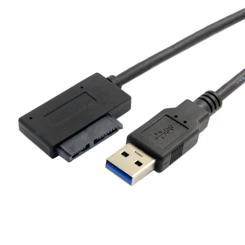 Chenyang 6+7 13pin Slimline Sata Adapteris su USB 3.0 Kabelį, Nešiojamas Cd DVD Rom Optinis įrenginys