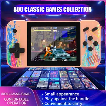 Delninis Žaidimų Konsolės 3,5 colių Retro Arcade 800 Vieną Dvigubo Klasikinis Žaidimas Portable Nešiojamą Žaidimų Konsolę Už Vaikų Dovanų