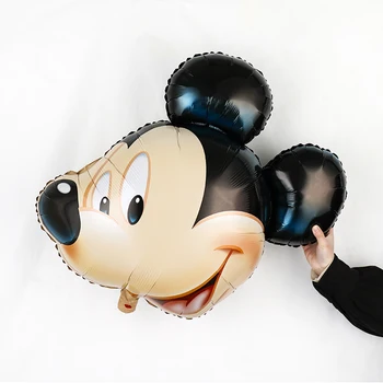 Didelis Mickey Mouse Galvą Folija Balionai 24inch Gimtadienio Dekoracijas Vaikų Žaislas Oro Globos Dovanos Baby Shower Mergaitė Berniukas Ballo