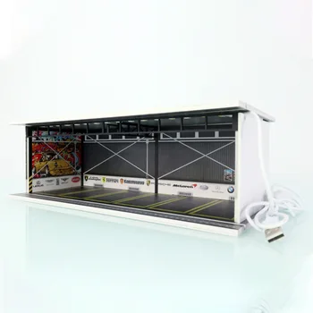 Diorama 1/64 Modelio Automobilių Garažas, LED Apšvietimas, USB Jungtis, Pakavimo Daug Vaizdinės reklamos Kalėdų dovanos vaikas kolekcija 