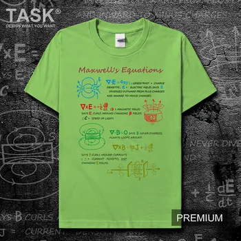 Elektromagnetinio Fizikos Maksvelo Lygties Formulė Atspausdintas T-Shirt Vasaros Medvilnės O-Kaklo trumpomis Rankovėmis Unisex Marškinėliai Naujas Dydis S-3XL 0