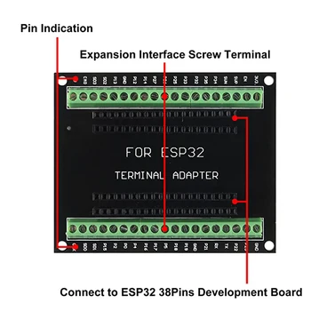 ESP32 Breakout Valdybos GPIO 1 į 2 Suderinama su 38 Smeigtukai ESP-32S ESP32 Plėtros Taryba 2.4 GHz Dual Core, dėl minėto sprendimo Arduino