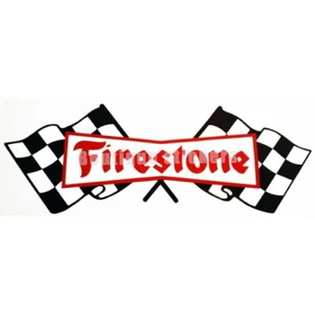 Firestone Retro Vinilo Lipdukas Lipdukas Vandeniui Automobilių Kėbulo Formos Apdailos Priedai Motociklų Lenktynių Šalmas Die-cut