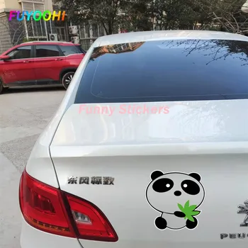 FUYOOHI Eksterjero/Apsaugos Juokingi Lipdukai Mielas Gyvūnų Panda Mados Automobilių Lipdukas PVC Auto Nešiojamojo kompiuterio Lipdukai Dekoratyviniai Aksesuarai